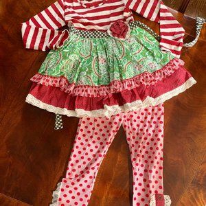 Mustard Pie Girls Holiday Set- Size 10